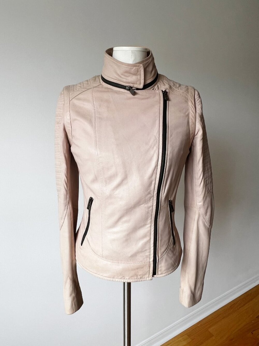 Bod & Christensen Convertible Leather Moto Jacket S